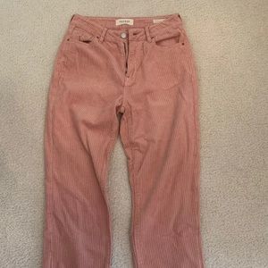 Pacsun pink corduroy mom jeans